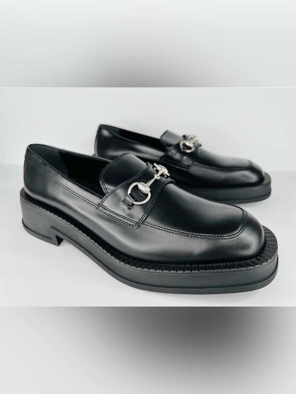 GUCCI Interlocking Horsebit Chucky Rubber Sole Loafers UK 11.5 - US 12 - EU 45.5